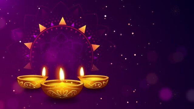 Diwali Lights with Rangoli (4K)