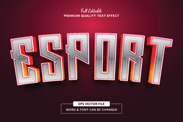 Esport Team Gradient Editable Text Effect Font Style