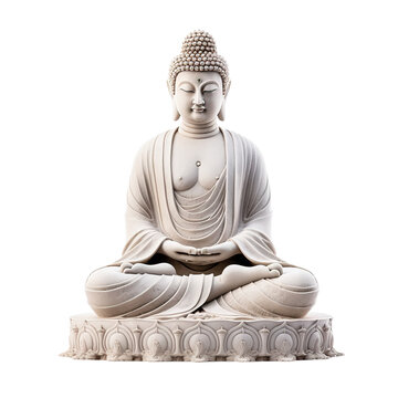 Buddha statue, cut out