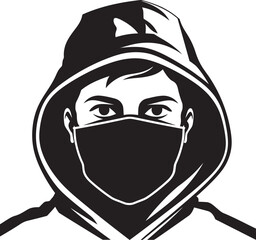 Eclipse Enigma Concealed Features and Emblem Design The Phantom Protector Masked Man and Iconic Symbol