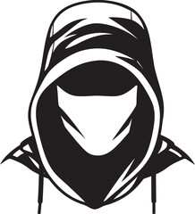 The Phantom Protector Masked Man and Iconic Symbol Veiled Vanguard Hidden Persona with Vector Logo
