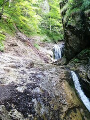 Slovakia 
waterfall in the mountains Terchova
