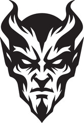 Devil,Shaitaan,Beast Face Vector Design