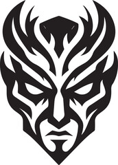Devil,Shaitaan,Beast Face Vector Design