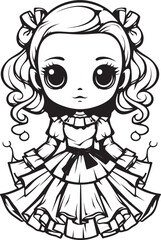 Terrifying Undead Toy Spooky Zombie Doll with Emblem Design Malevolent Doll of Misery Creepy Zombie with Black Icon