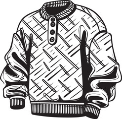 Sleek Style Sweater with Black Emblem Detailing Modern Classic Black Logo Design on Trendy Sweater