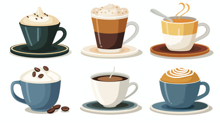 Illustration coffee break vector design Flat vector 