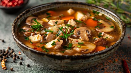 Delicious Food: Tea Tree Mushroom Chicken Soup, tree, gourmet, food dish