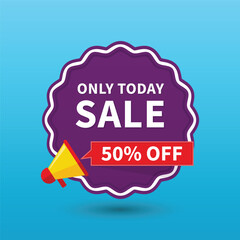 vector only today sale banner design
