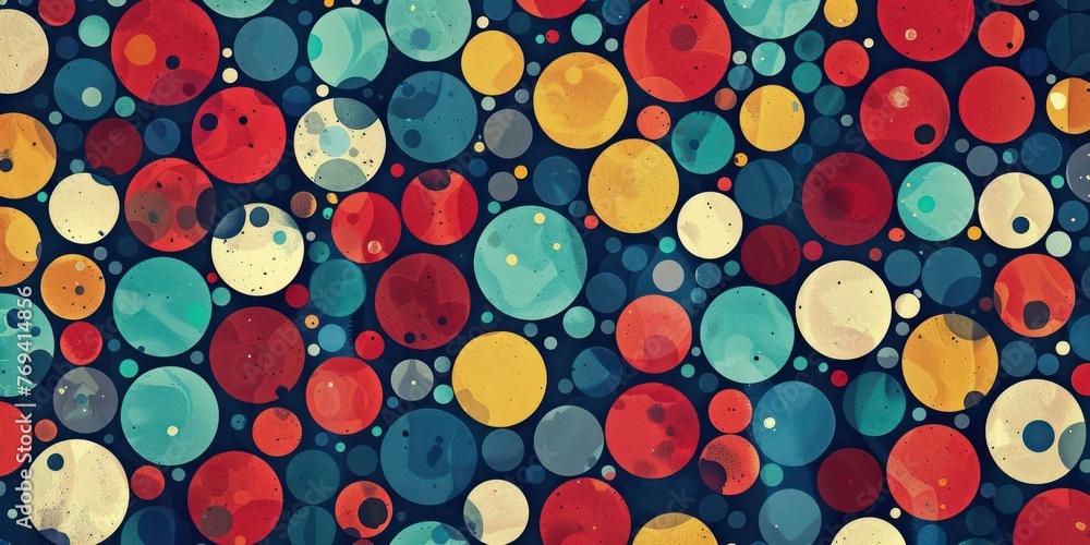 Poster abstract tech futuristic innovative concept background with dots patterns background