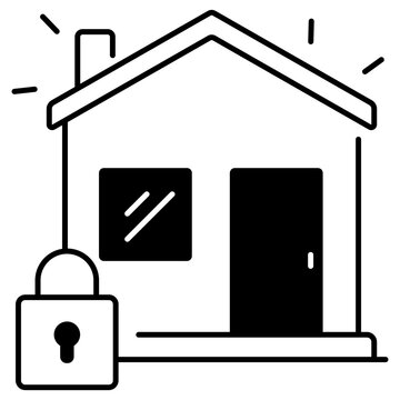 House Lock Icon