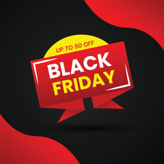 vector Black friday sale flat design discount and offer
