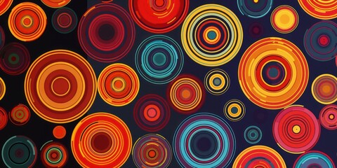 Fototapeta premium abstract tech futuristic innovative concept background with circle patterns background