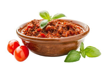 Classic Bolognese Sauce Mastery Unleashed on Transparent Background
