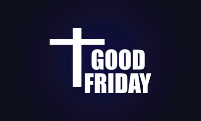 Good Friday 2024 beautiful text illustration design