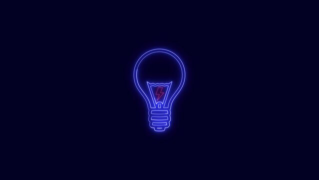 glowing Light bulb icon