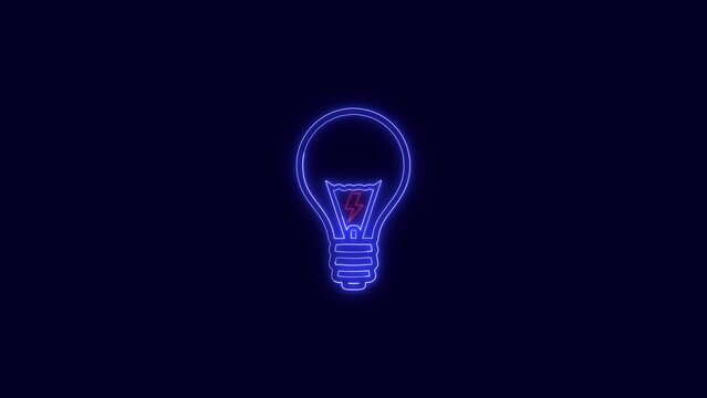 glowing Light bulb icon
