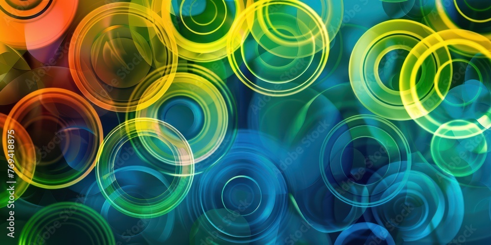 Aufkleber abstract tech futuristic innovative concept background with circle abstract background