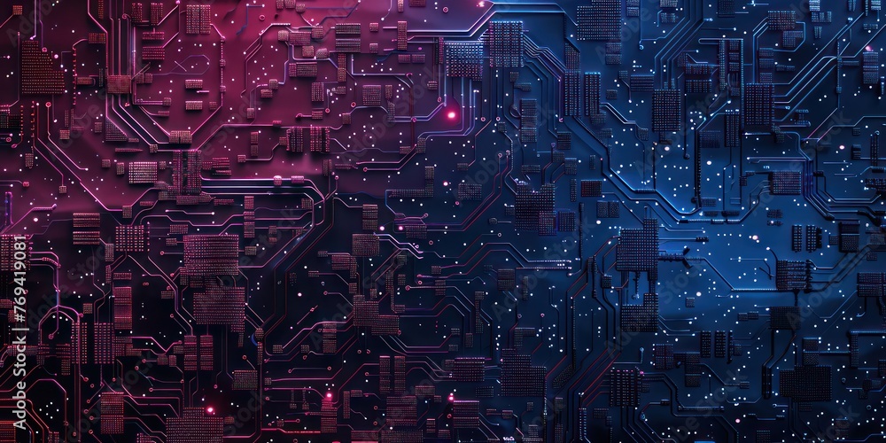Aufkleber abstract tech futuristic innovative concept background with technology pattern background