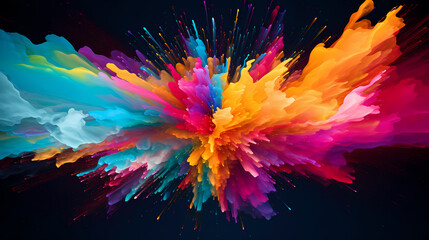 Obraz premium Liquid abstract background illustration colorful fluid splash flow