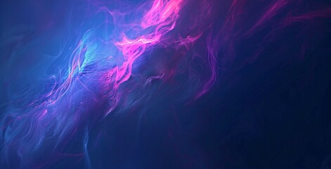 Fototapeta na wymiar Purple Haze A Neon-Glowing, Pink-Fused, Smoke-Filled Dreamscape Generative AI
