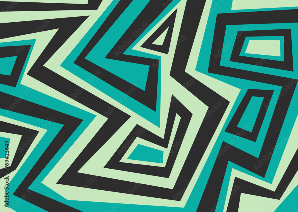 Poster abstract background with irregular geometric lines pattern
