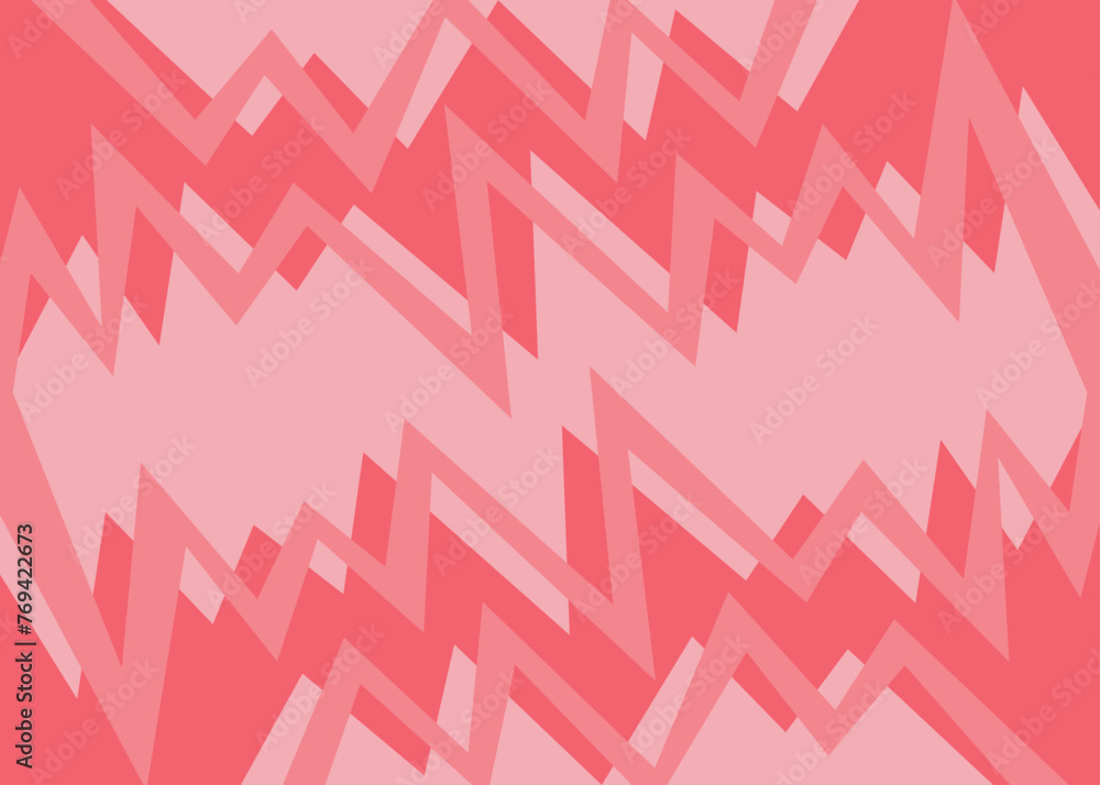 Poster abstract background with sharp zigzag line pattern and with some copy space area