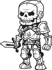 Macabre Sentinel Zombie Knight Soldier Black Vector Emblem Shadowed Crusader Zombie Knight Soldier Black Emblem Logo