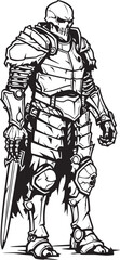 Eternal Vigilance Zombie Knight Soldier Black Emblem Design Sinister Sentinel Zombie Knight Soldier Black Icon Emblem