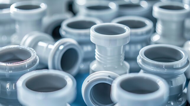 Polypropylene pipe fittings, UPVC and CPVC systems. components related to pipelines. components of plastic plumbing. They are intended to join pipes. Idea selling of fittings made of polypropylene