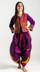 Young woman wearing patiyala salwar suit