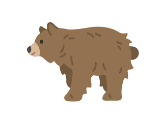 茶色の熊のイラスト