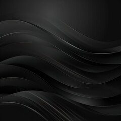 Minimalist Waves: Sleek, Dark Gray Gradients on a Black Background