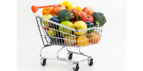 An image of full shopping cart 