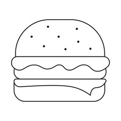 Burger Doodle Food
