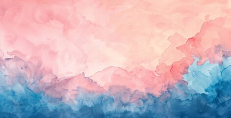 Pink and Blue Cloudscape Generative AI