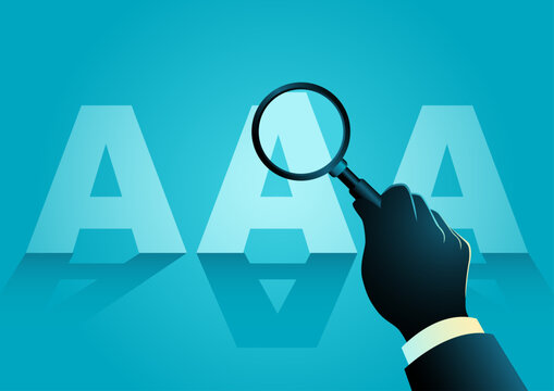 Business Silhouette AAA Magnifying Glass
