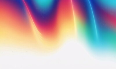  Vibrant orange teal psychedelic grainy gradient color flow wave on white background - 769431895