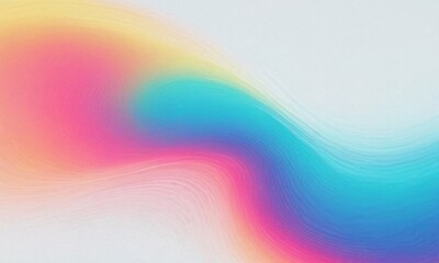  Vibrant orange teal psychedelic grainy gradient color flow wave on white background - 769432009