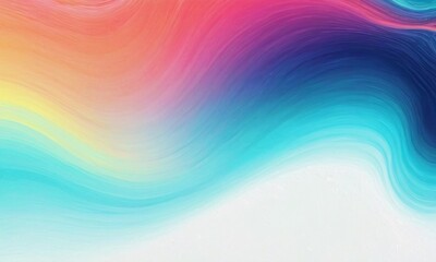  Vibrant orange teal psychedelic grainy gradient color flow wave on white background - 769432042