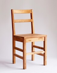Wooden Chair with a Modern Twist Generative AI