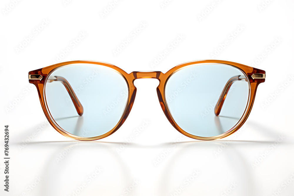 Wall mural eyeglasses isolated on white background