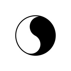 MobileYing yang is a symbol of harmony and balance. Isolated on a blank background can be edited.