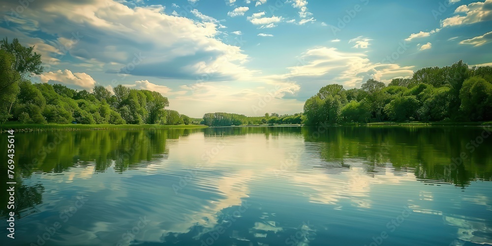 Poster Generate an image of calm nature background