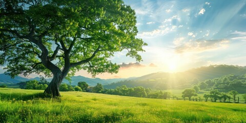 Fototapeta premium Generate an image of scenic nature background