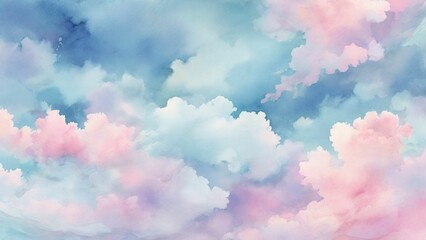 Abstract artistic pastel watercolor background