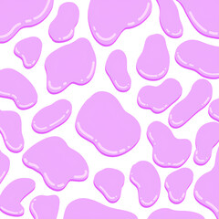 Vector glossy hand drawn pastel droplets