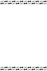 手描きの黒のリボンが並んだフレーム