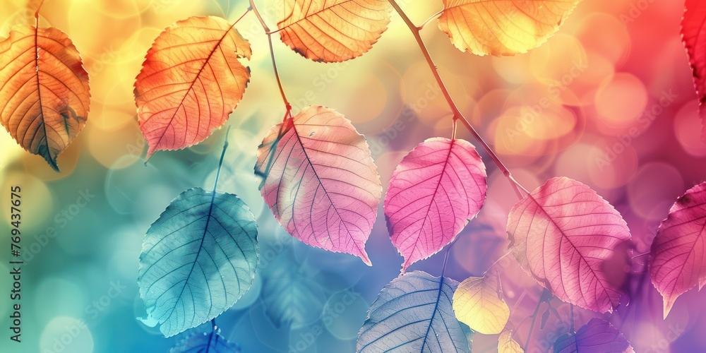 Poster generate an image of colorful nature background