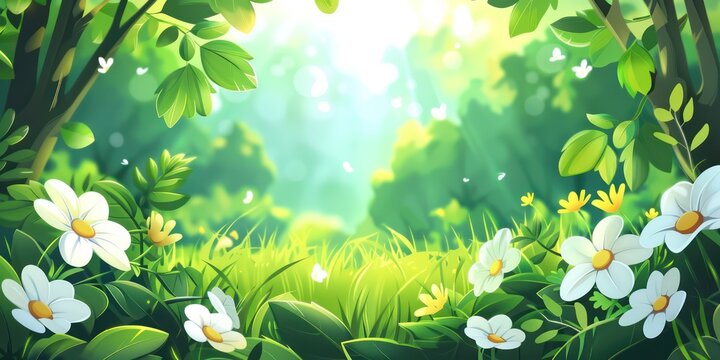 Generate an image of nature background illustration